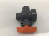 Hayward TW10075S 3/4" PVC 3 Way Ball Valve