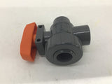 Hayward TW10075S 3/4" PVC 3 Way Ball Valve