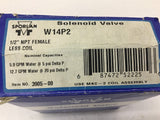 Sporlan W14P2 Solenoid Valve 1/2" NPT Female Less Coil