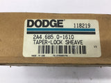 Dodge 118219 Taper lock Sheave 2A4 6B5 01610