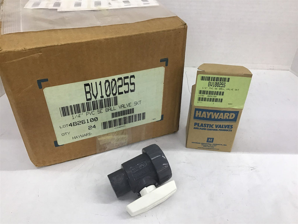 Hayward BV10025S 1/4" PVC SE Ball Valve SKT LOT Of 24