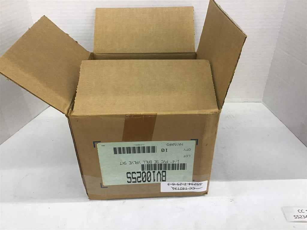 Hayward BV10025S 1/4" PVC SE Ball Valve SKT Lot Of 10