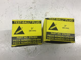 Cherne 270024 Test Ball Plug 2" Lot Of 2