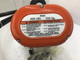 Shopair 2182 Chain Hoist 1/4 Ton 10FT LIFT 90 PSI 21 FPM