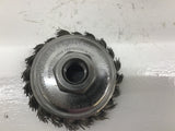 Weiler Performance 3 1/2" Single Row Wire Brush Cup Brush