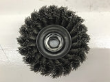 Weiler Performance 3 1/2" Single Row Wire Brush Cup Brush