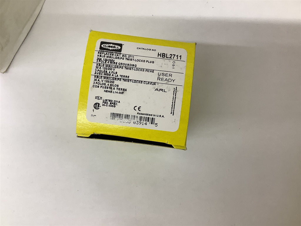 Hubbell HBL2711 3 Pole 30A 125/250V