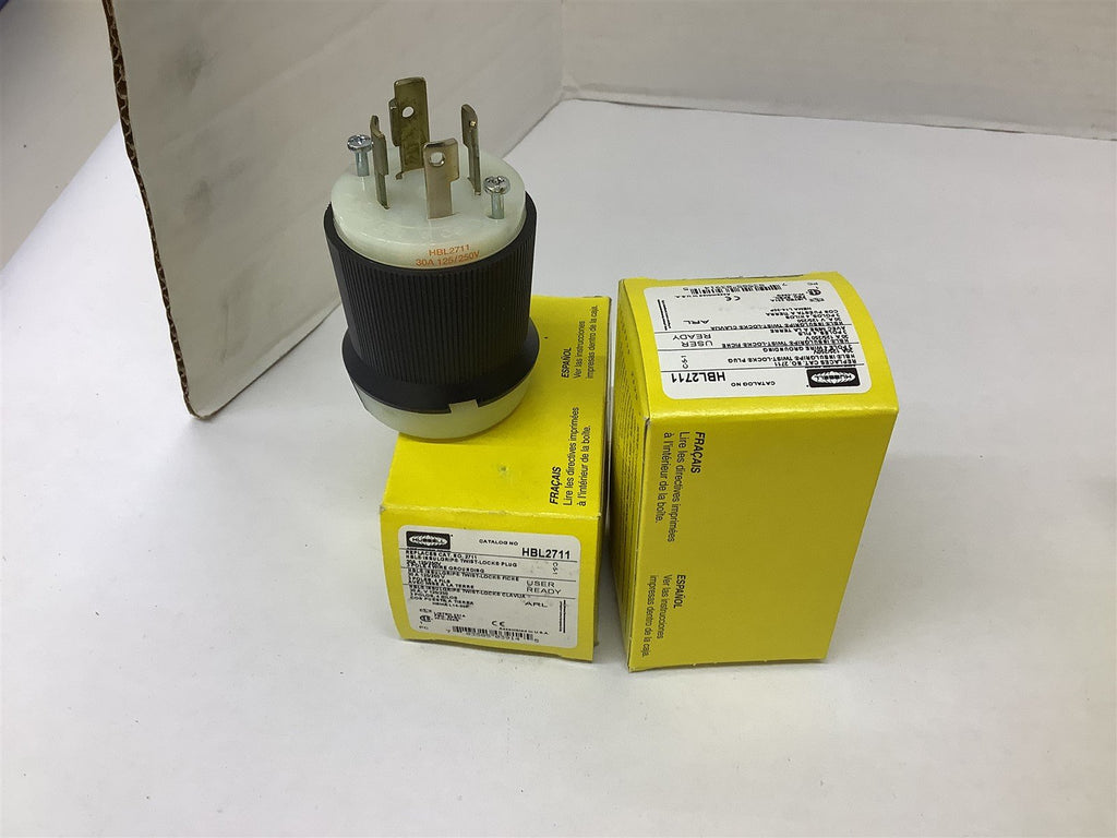 Hubbell HBL2711 3 Pole 30A 125/250V Lot Of 2