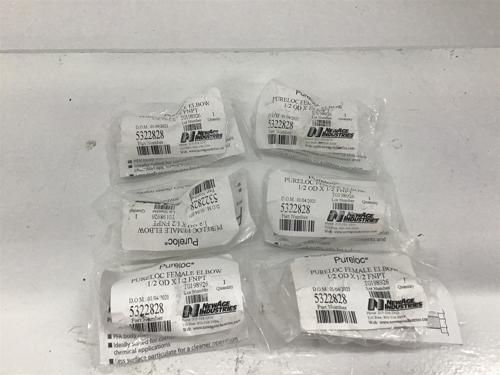 New Age Pureloc 5322828 Compression Fittings Female Elbow