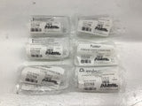 New Age Pureloc 5321568 Union Connector 1/2 OD PFA Compression Fittings Lot Of 6