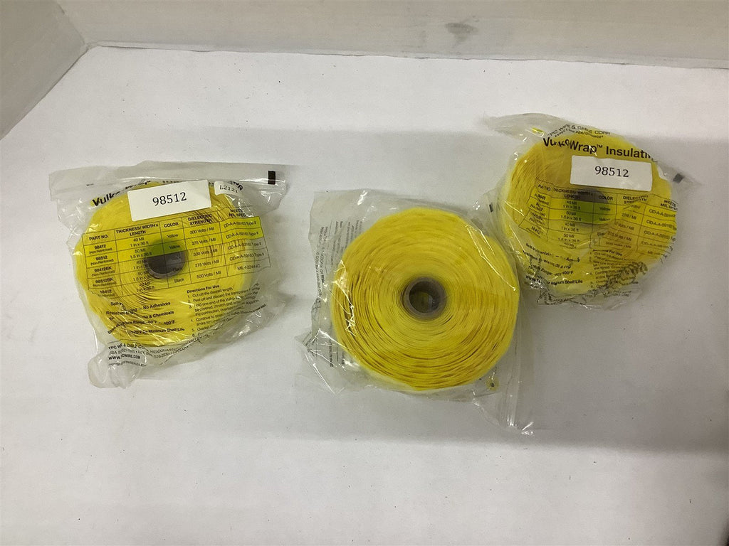 TPC Vulko Wrap 98512 1-1/2" x 36' Lot Of 3