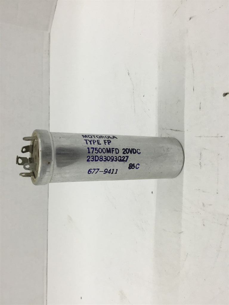Motorola Type FP 17500MFD Capacitor 20 Vdc