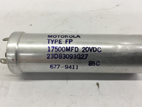Motorola Type FP 17500MFD Capacitor 20 Vdc – BME Bearings and Surplus