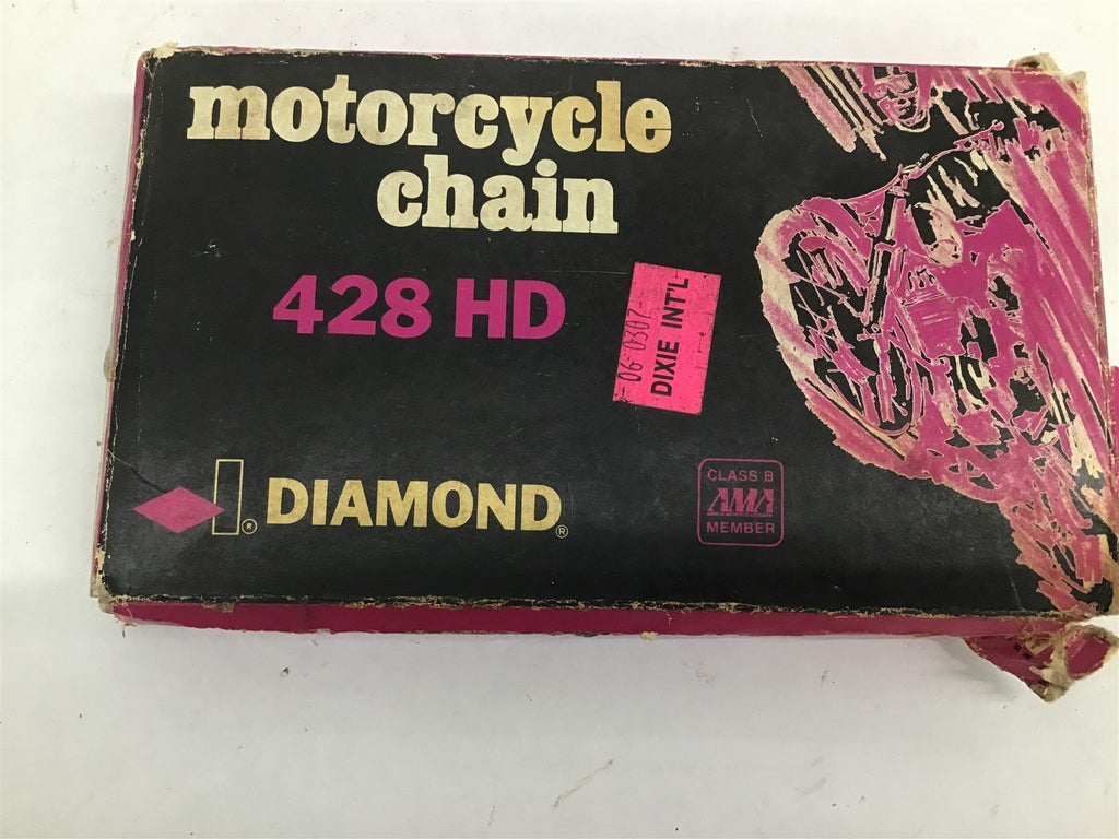 Diamond 428 HD Motorcycle Chain Pitch 1/2 Width 5/16 Pitches 116