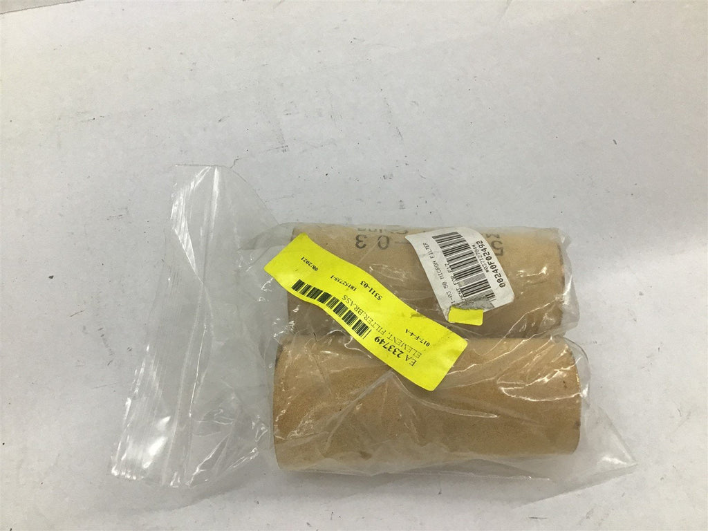 5311-03 Shot Blast Brass Filter Element Sleeve Lot Of 2