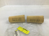 5311-03 Shot Blast Brass Filter Element Sleeve Lot Of 2