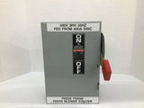 GE TH3361 Safety Switch 600 Volts 30 Amp Type 1