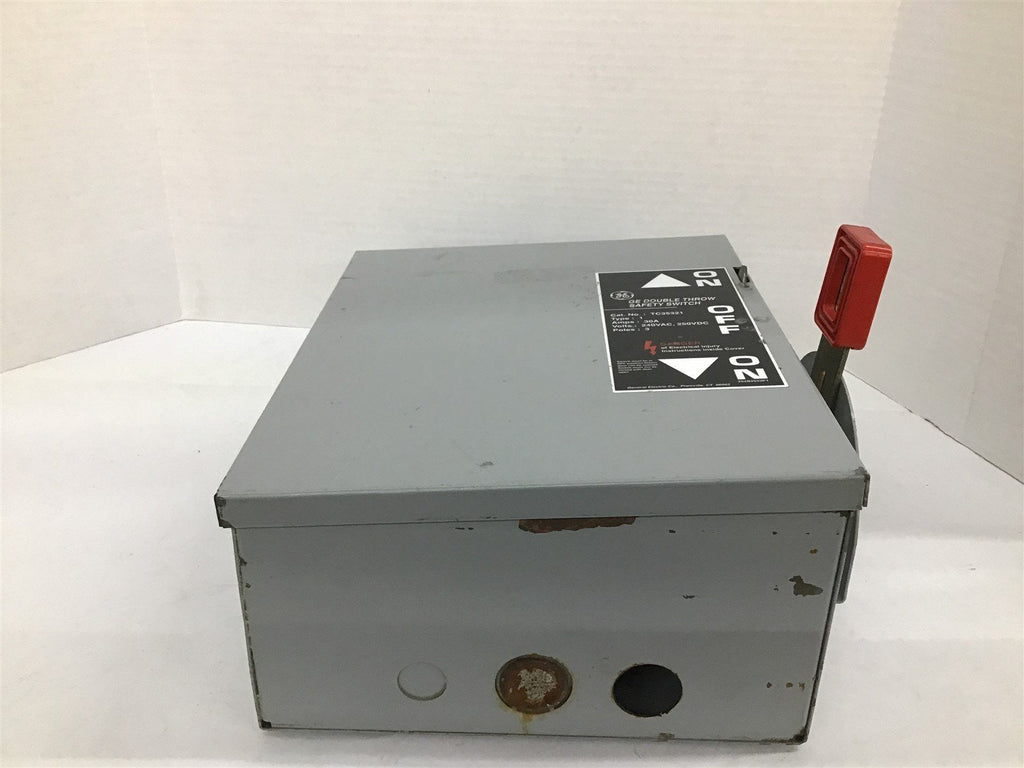GE TC35321 Double Throw Safety Switch 30 Amp 240 Vac