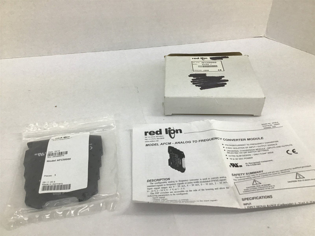 Red Lion AFCM0000 Configurable Analog Frequency Converter 50Hz