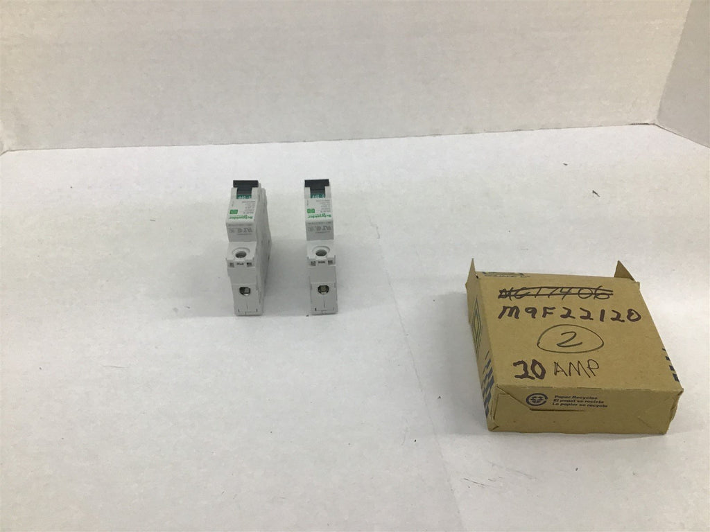 Schneider M9F22120 Breaker 20 Amp 1 Pole 2 Per Box