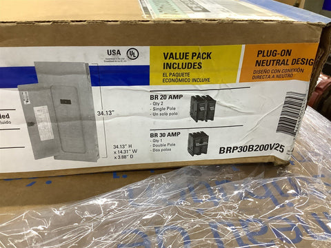 Eaton BRP30B200V25 Main Breaker Load Center
