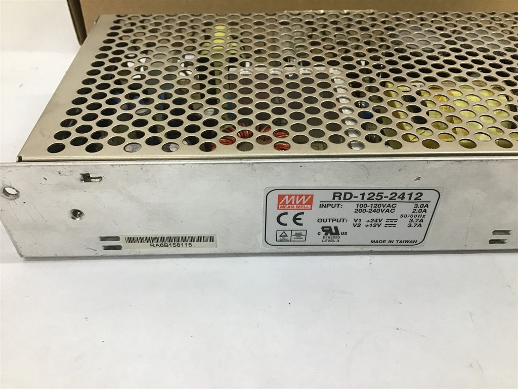 Mean Well RD-125-2412 Power Supply Input 100-120VAC Output 200-240VAC