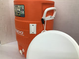 Igloo 5 Gallon Heavy Duty Beverage Cooler Seat Top Orange