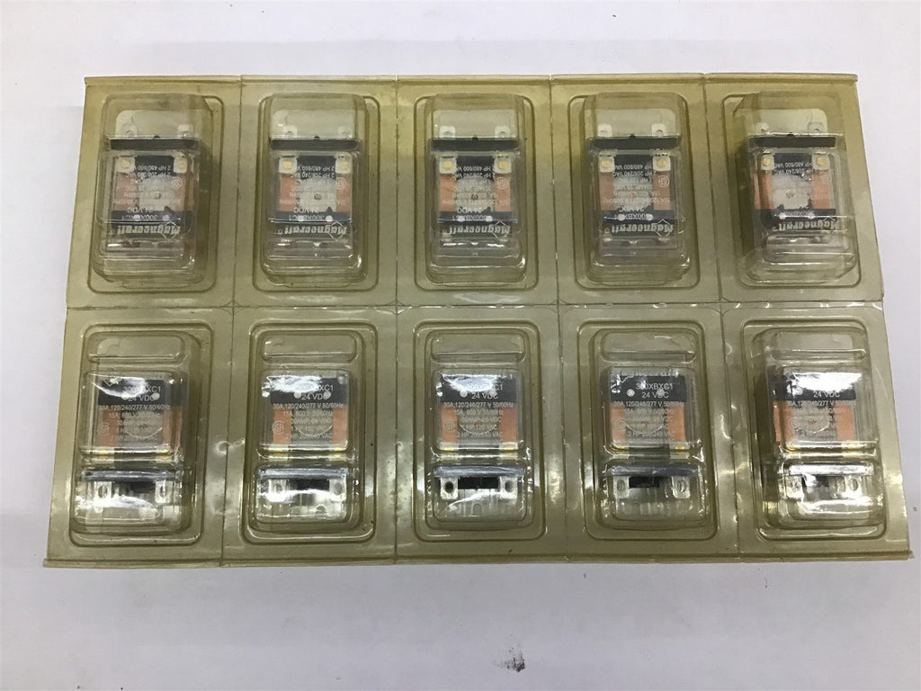 Magnecraft 300XBXC1 24VDC 30A 120/240/277V 50/60HZ Lot of 10