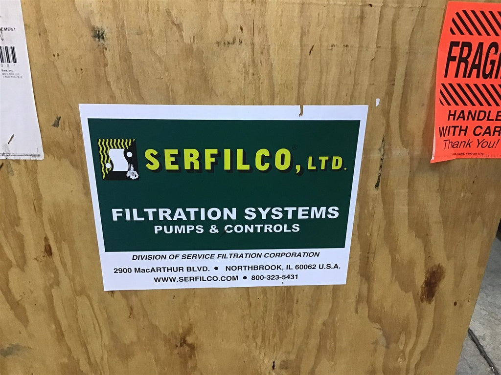 Serfilco 1597 Vertical Pump 3 HP 208-230/460 Volt 3540 Rpm