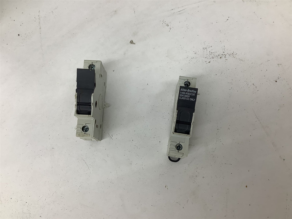 Allen Bradley 1492-FB3C30 Fuse Holder Lot Of 2