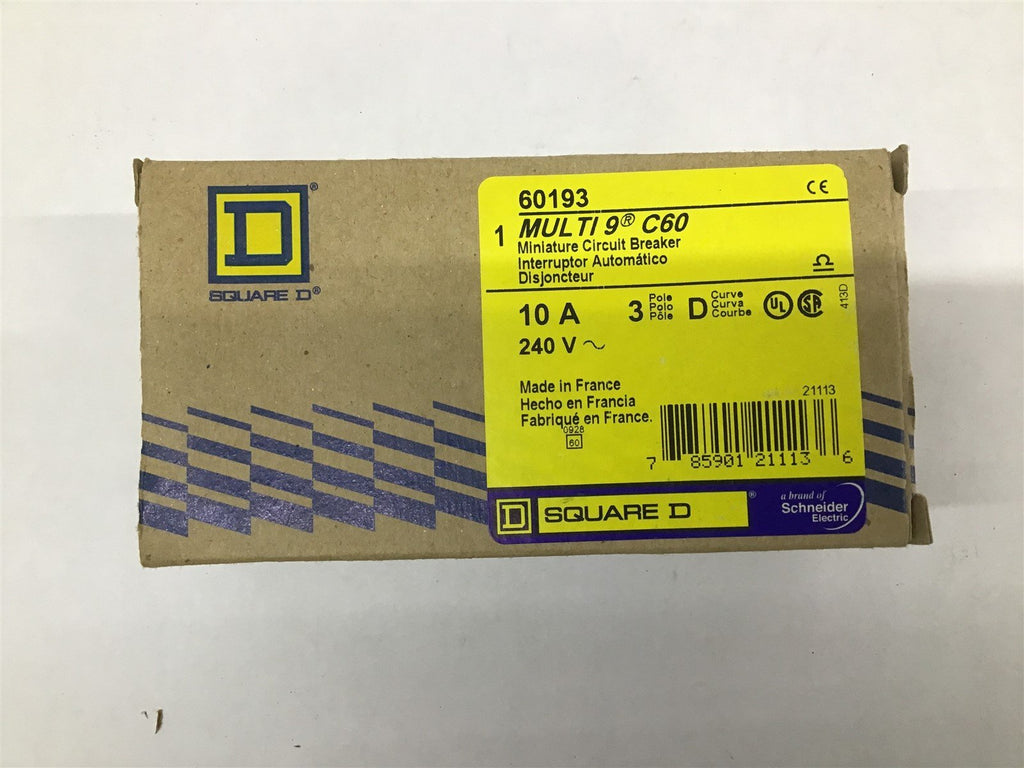 Square D 60193 Multi G C60 10A 240V 3 Poles