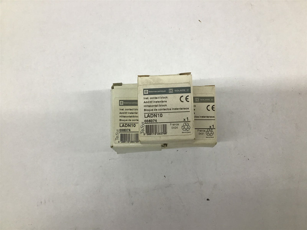 Telemecanique LADN10 Contact Block lot of 5
