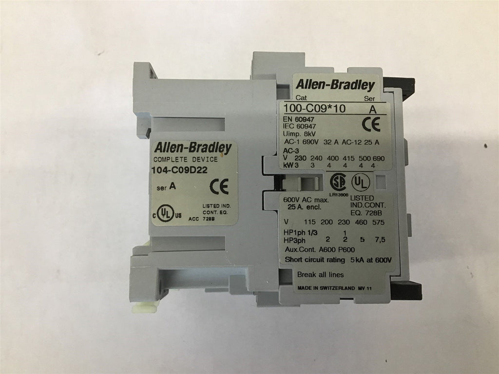 Allen Bradley 100-C09*10 Series A