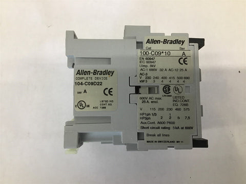 Allen Bradley 100-C09*10 Series A