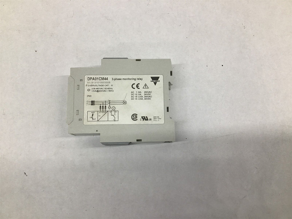 Carlo Gavazzi DPA 01CM44 Relay 240/480 V 8 A 1/2 Hp 50/60 Hz
