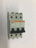 Merlin Gerin 60196 D20A 240 V Circuit Breaker 3 POle with Off Switch