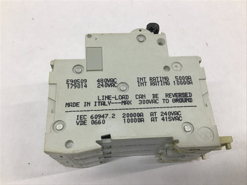 Merlin Gerin C60N 30A-Type D 300 VAC Max Circuit Breaker 3 Pole With Off Switch