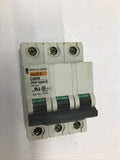 Merlin Gerin C60N 30A-Type D 300 VAC Max Circuit Breaker 3 Pole With Off Switch