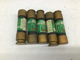 Fusetron Dual-Element Time Delay FRN-R-60 Lot of 5