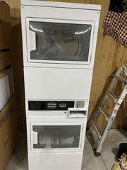 Maytag MLG27PDBWW Double Stack Coin Operated Dryer 27"