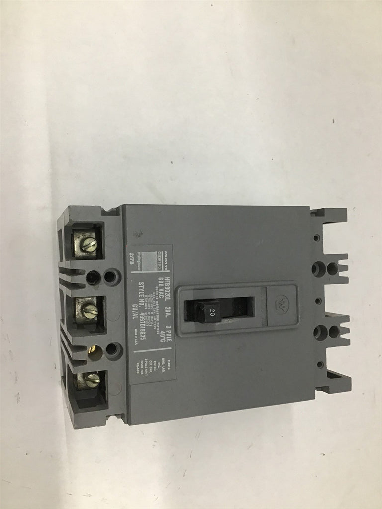 Westinghouse HFB3020L 20A 3 Pole