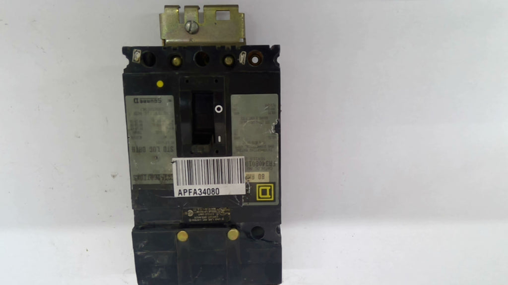 Square D FA3408010 80A 3P 220/240V Circuit Breaker