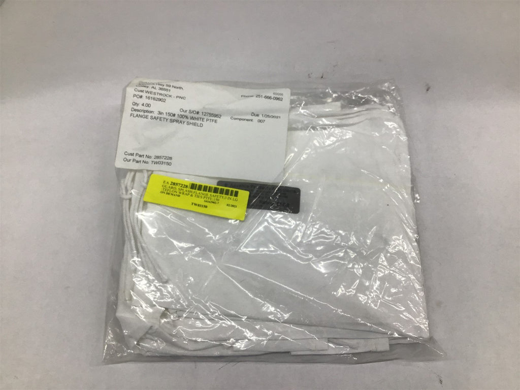 Advance Products & Systems White PTFE Safety Shield Lot of 7 BME