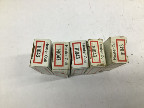 Cutler Hammer H1043 Heater Coil Lot Of 5