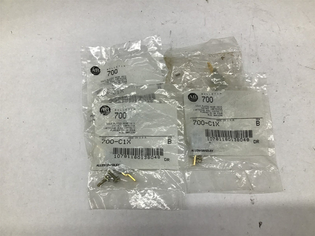 Allen-Bradley 700-C1x Series B Gold Plated Rear Deck Contact Cartridge Lot Of 4