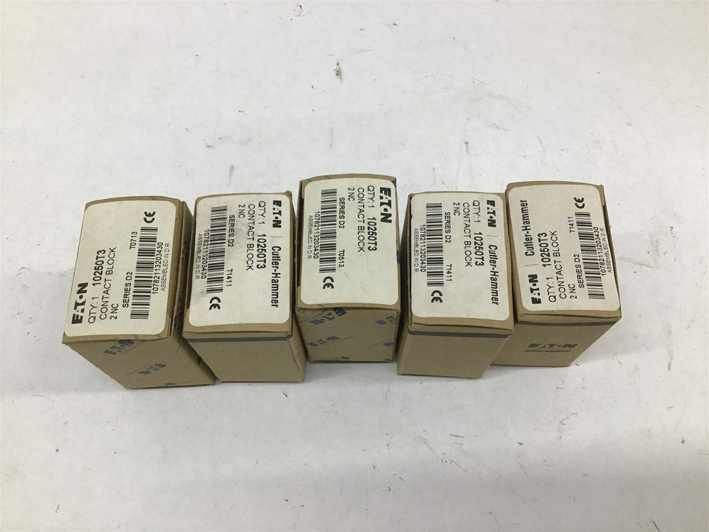 Eaton 10250T3 Contact Block Series D2 Lot of 5