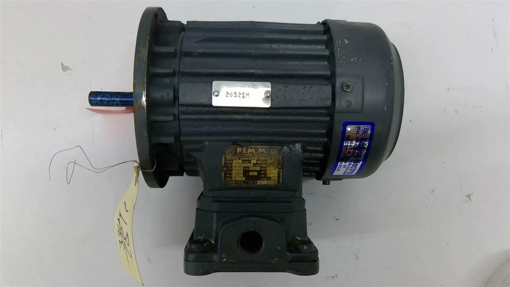 FIMM 4PE71/B AC Motor 220/380 V 1390 Rpm Fr P44 .5 Hp