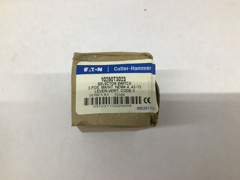 Cutler Hammer 10250T3023 Selector Switch