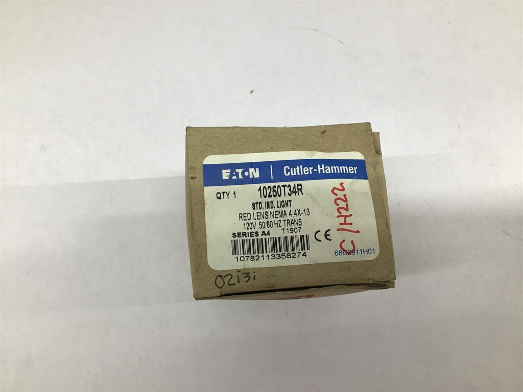 Cutler Hammer 10250T34R Red Lens Nema Push Button