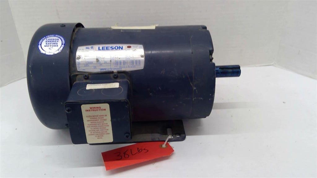 Leeson 3120087.00 AC Motor 1 Hp 208-230/460 V 1200 Rpm 6P Fr B145T 60 Hz TEFC